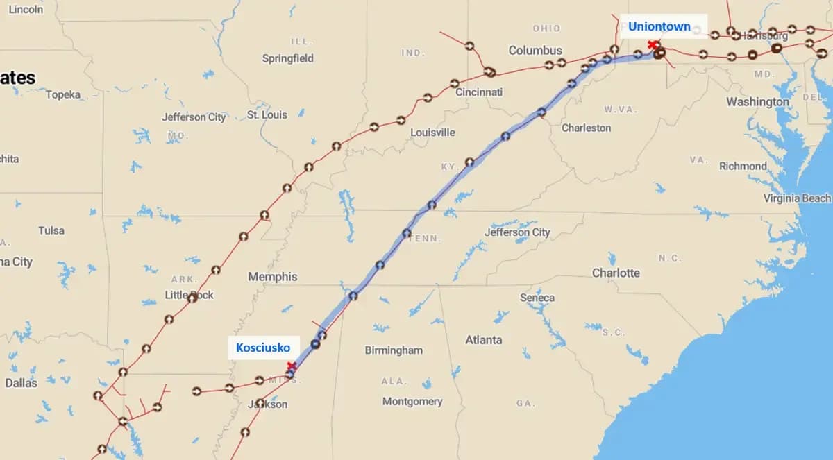 Feds Force TETCO to Reduce Flow; SW Appalachia Basis Sinks: chart 2