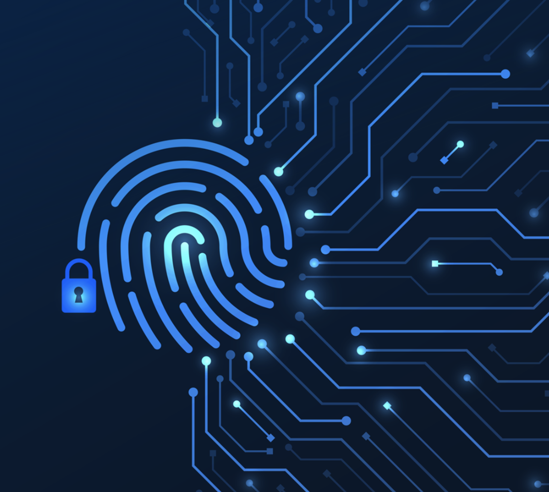 Abstract fingerprint security image